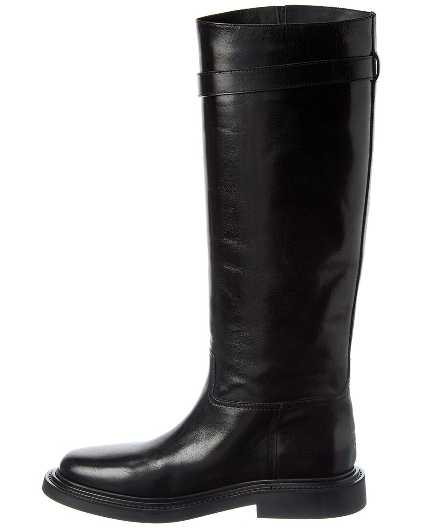 Celine Universite Leather Knee-High Boot