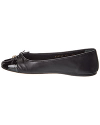 Gucci Double G Leather Ballet Flat