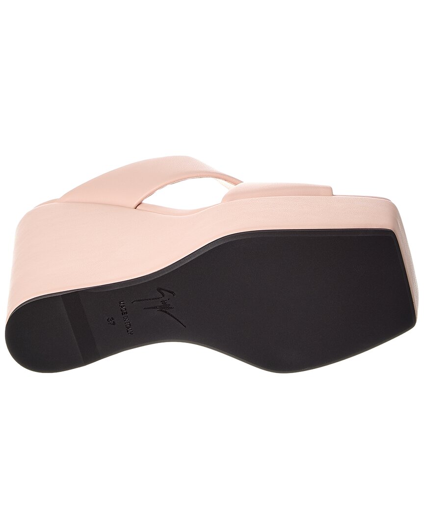 Giuseppe Zanotti Zanilla 90 Leather Wedge Sandal