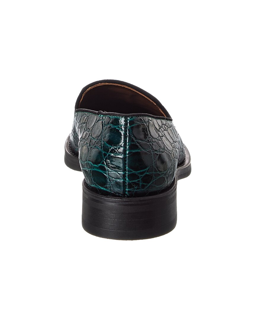 Giuseppe Zanotti Lidia Croc-Embossed Leather Loafer