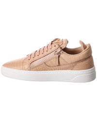 Giuseppe Zanotti Gz/94 Croc-Embossed Leather Sneaker