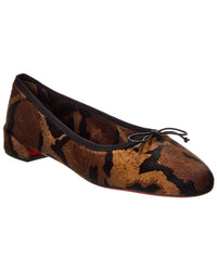 Christian Louboutin Sweetie Jane Haircalf Ballerina Flat
