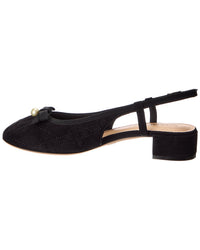 Dior Ballet Quilted Suede Slingback Pump