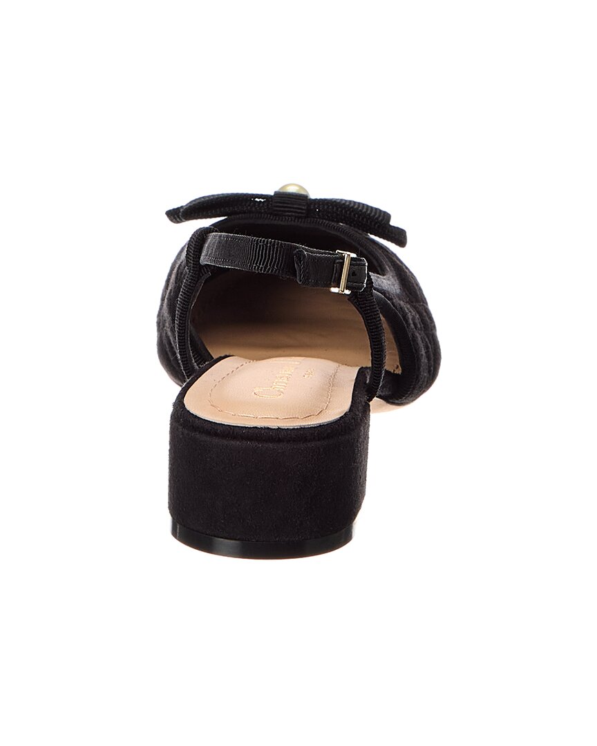 Dior Ballet Quilted Suede Slingback Pump