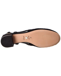 Dior Ballet Quilted Suede Slingback Pump