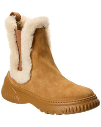 Dior Dior D-Racer Suede & Shearling Boot