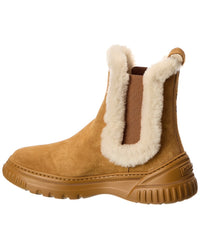 Dior Dior D-Racer Suede & Shearling Boot