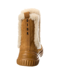 Dior Dior D-Racer Suede & Shearling Boot