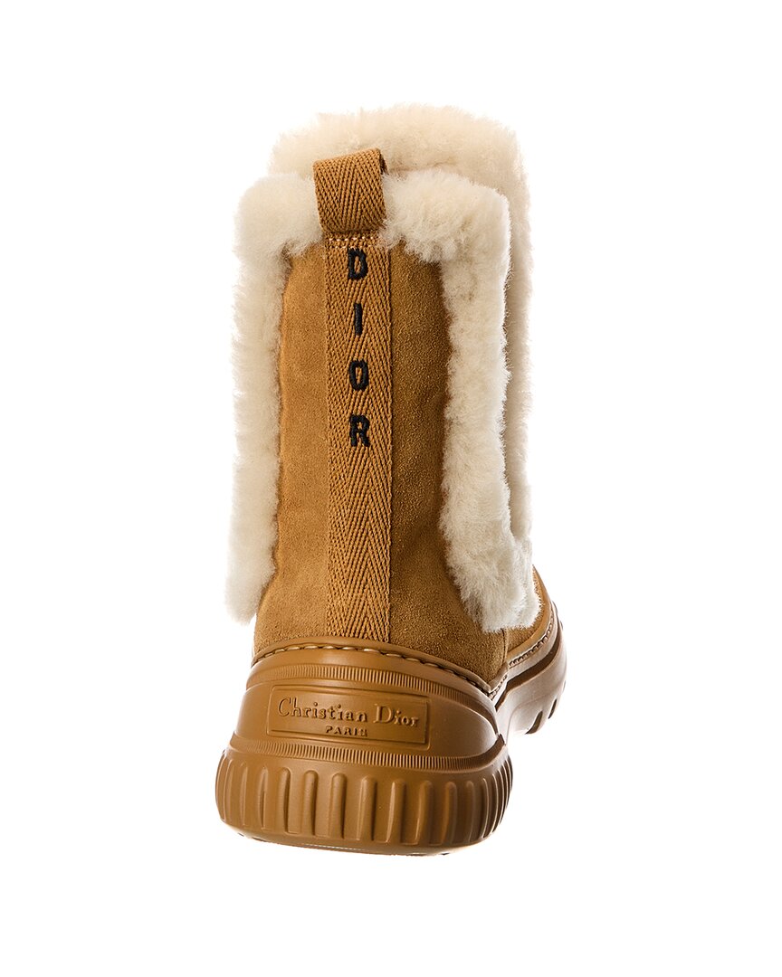 Dior Dior D-Racer Suede & Shearling Boot