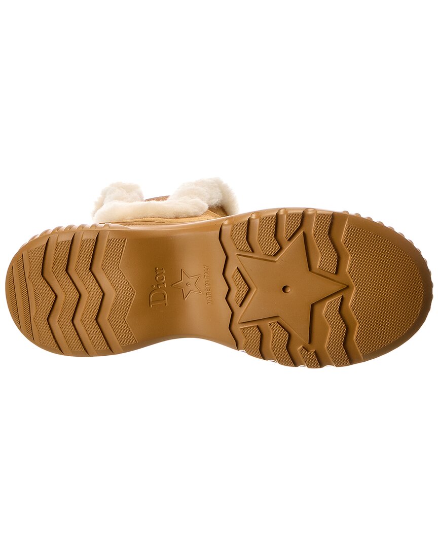 Dior Dior D-Racer Suede & Shearling Boot