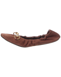 Gucci Gucci Prima Leather Ballet Flat