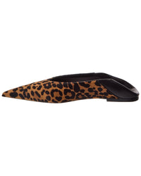 Saint Laurent Kamari Haircalf & Leather Flat