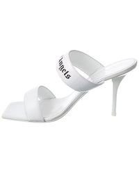 Palm Angels Logo Band Leather Sandal
