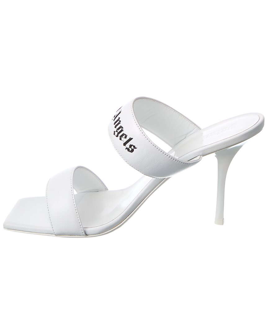 Palm Angels Logo Band Leather Sandal