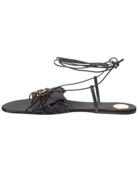 Saint Laurent Babylone Leather Sandal