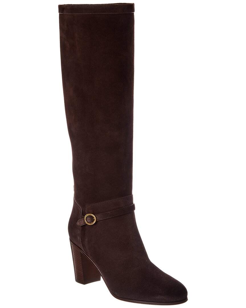 Valentino Valentino Pattie 75 Suede Knee-High Boot