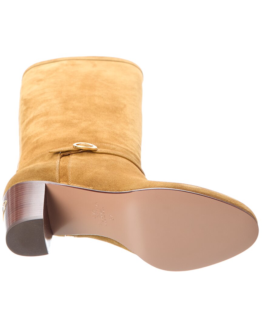 Valentino Pattie 75 Suede Knee-High Boot
