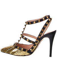 Valentino Rockstud 100 Caged Leather Pump
