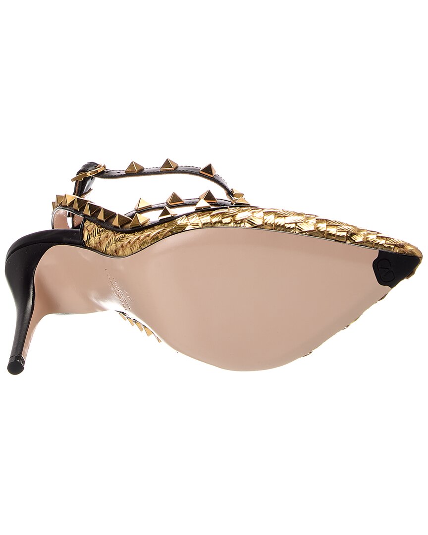 Valentino Rockstud 100 Caged Leather Pump
