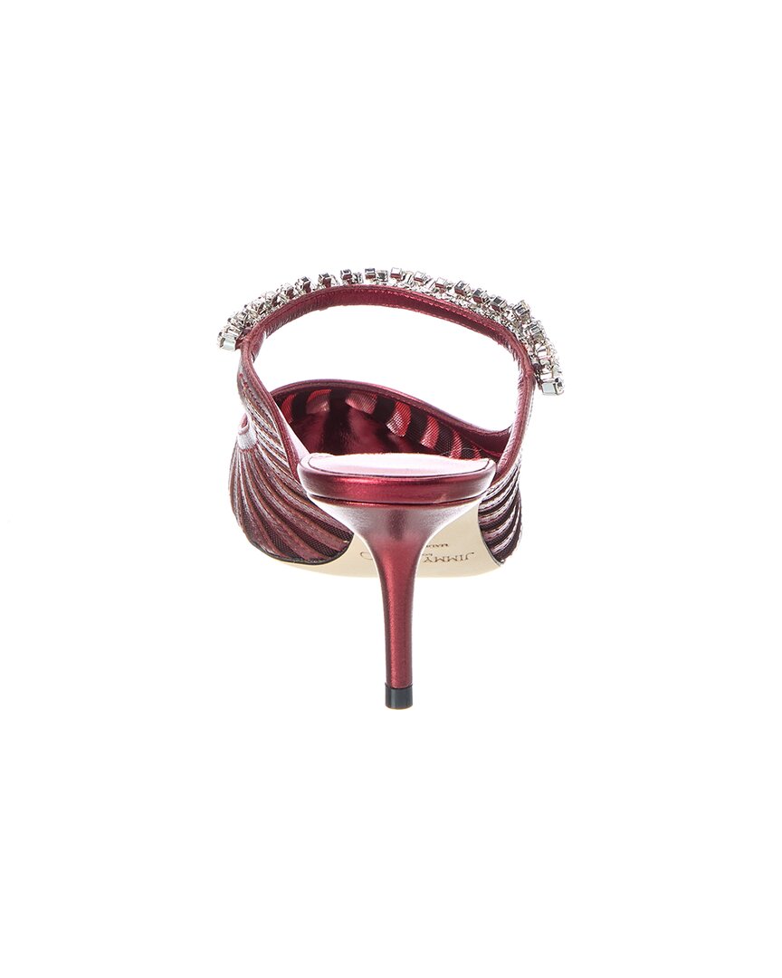 Jimmy Choo Bing 65 Mesh & Leather Mule