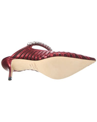 Jimmy Choo Bing 65 Mesh & Leather Mule