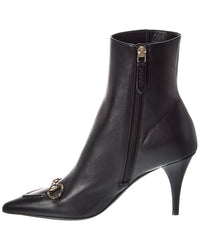 Gucci Gucci Horsebit Leather Bootie