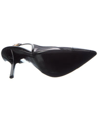 Gucci Signoria Mesh & Patent Slingback Pump