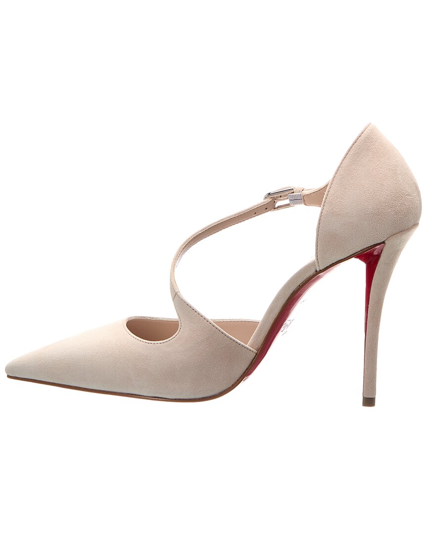 Christian Louboutin Miss Ziggyta 100 Suede Pump