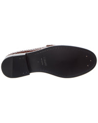 Celine Loco Triomphe Python-Embossed Patent Loafer