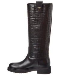 FENDI Fendi Filo Ff Leather Knee-High Boot