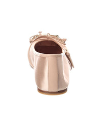 Gucci Horsebit Satin Ballet Flat