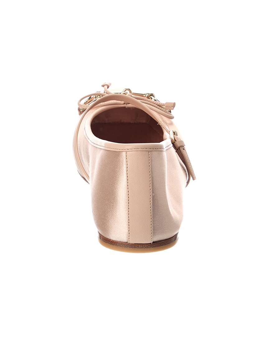 Gucci Horsebit Satin Ballet Flat