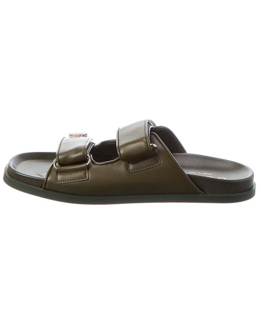 GUCCI GG サンダル Gucci Crystal Double Gg Leather Sandal – Bluefly