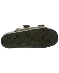 Gucci Crystal Double Gg Leather Sandal