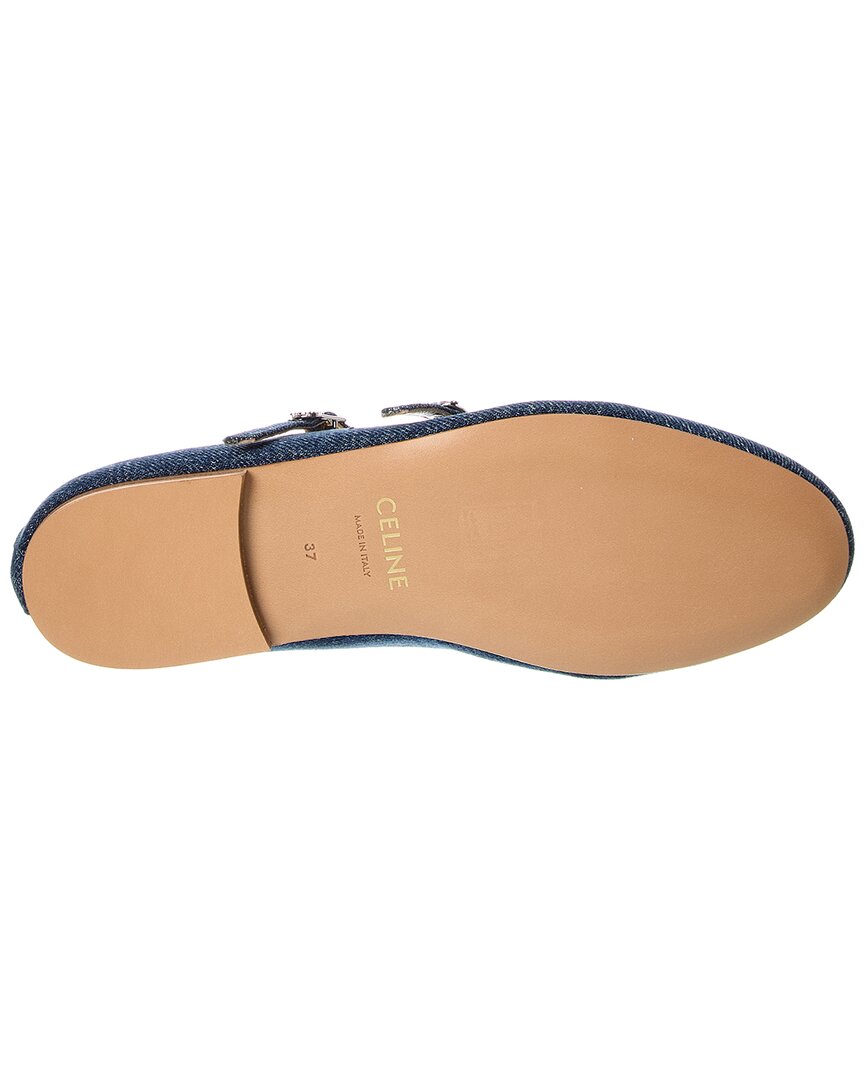 Celine Les Ballerinas Denim Flat