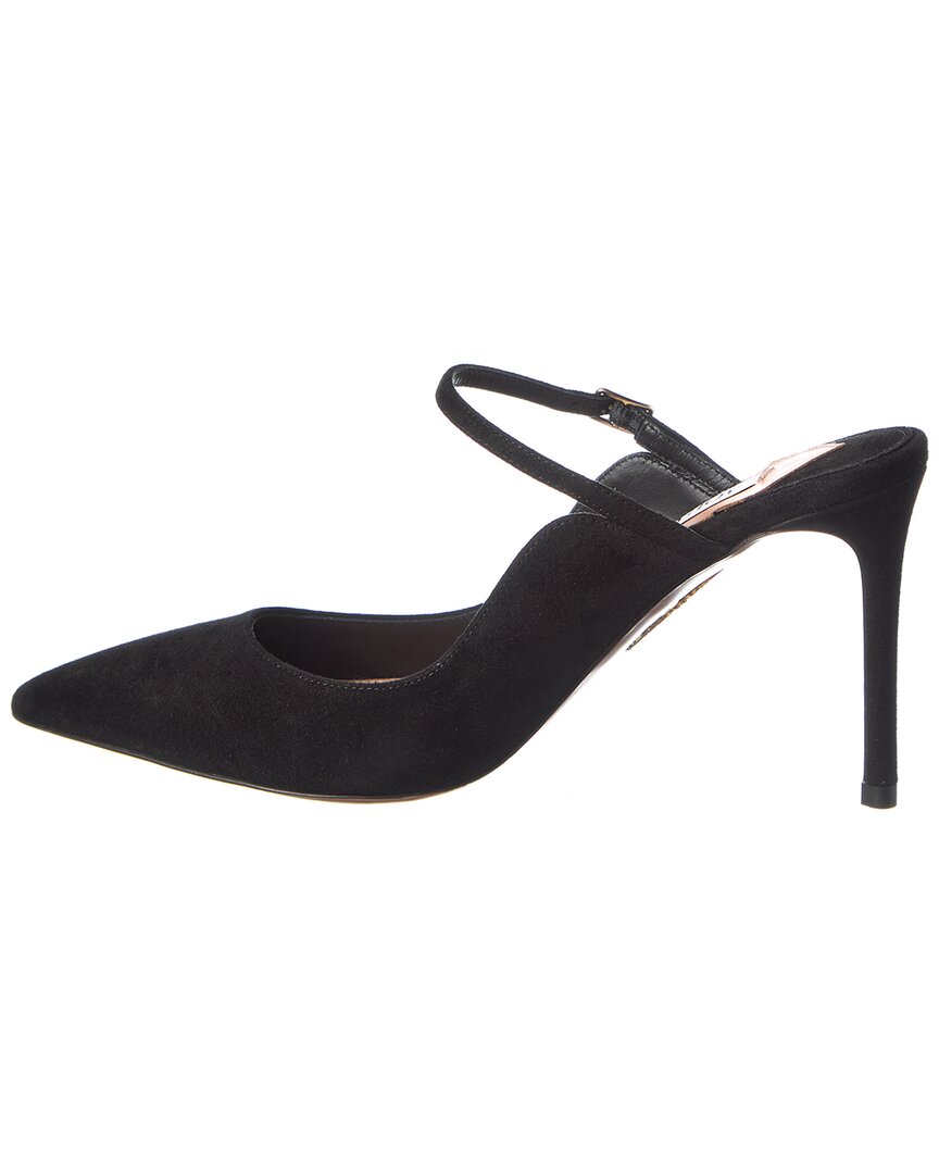 Aquazzura Bow 85 Suede Pump
