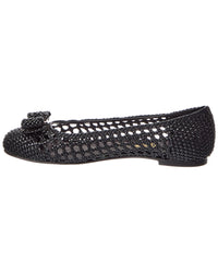 Ferragamo Varina Leather Ballet Flat