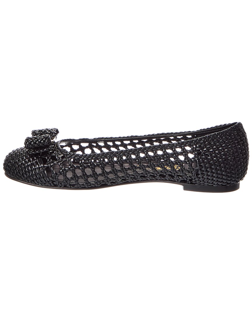 Ferragamo Varina Leather Ballet Flat