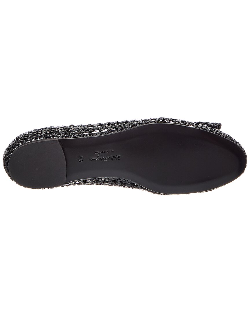 Ferragamo Varina Leather Ballet Flat