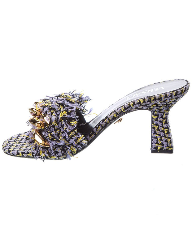Versace Chain Tweed Sandal