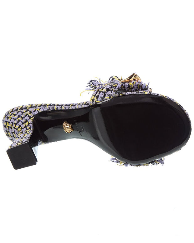 Versace Chain Tweed Sandal