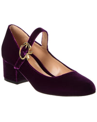Gianvito Rossi Gianvito Rossi Mary Ribbon 45 Velvet Pump