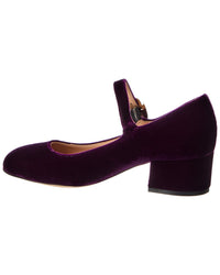 Gianvito Rossi Gianvito Rossi Mary Ribbon 45 Velvet Pump