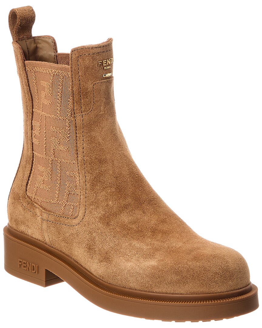 FENDI Dnu Pack Fendi Filo Suede Biker Boot