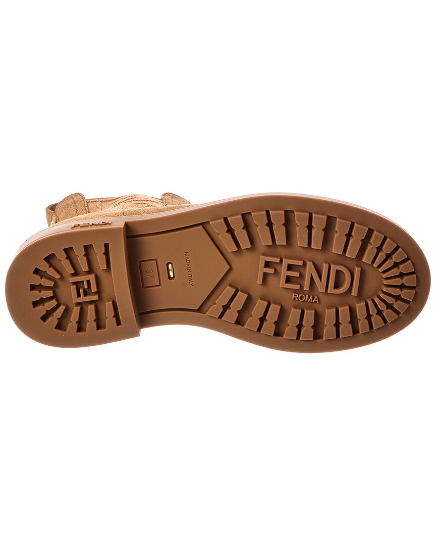 FENDI Dnu Pack Fendi Filo Suede Biker Boot