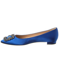 Manolo Blahnik Hangisi Satin Flat