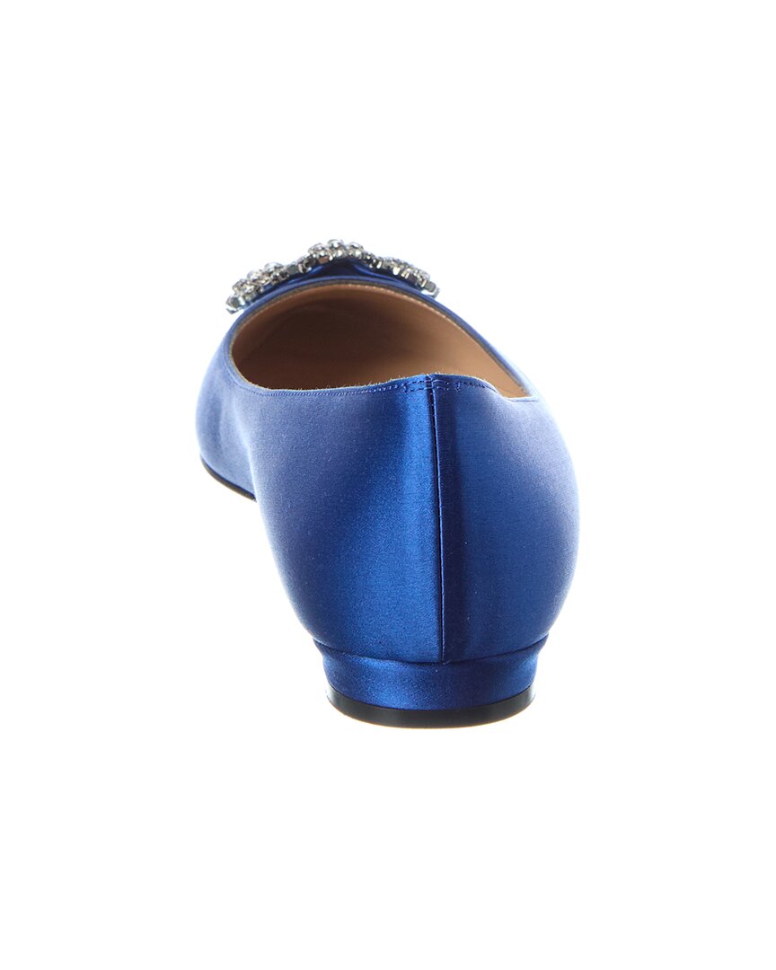 Manolo Blahnik Hangisi Satin Flat