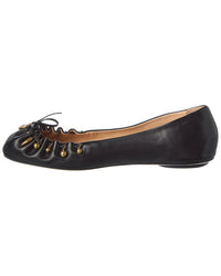Chloé Charms Leather Ballerina Flat
