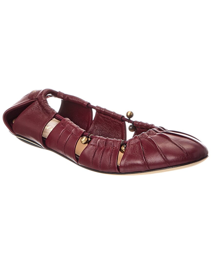 Chloé Luna Leather Ballerina Flat