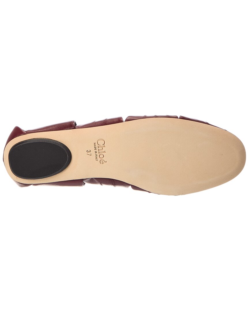 Chloé Luna Leather Ballerina Flat